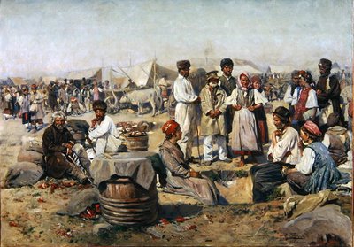 Der Jahrmarkt in Poltava von Vladimir Egorovic Makovsky